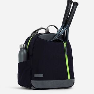 Double take Melbourne Tennis Backpack / Tote - Navy & Lemon Lime